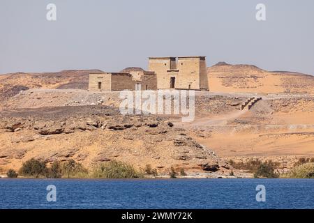 Ägypten, Assuan, nubische Denkmäler von Abu Simbel bis Philae, die von der UNESCO zum Weltkulturerbe erklärt wurden, Dakka-Tempel in der Nähe des Nasser-Sees Stockfoto