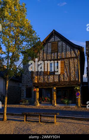 Frankreich, Aveyron, Najac, bezeichnet eines der schönsten Dörfer Frankreichs, Stockfoto