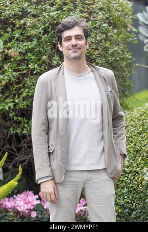 28. Februar 2024, Rom, Italien: Schauspieler Flavio Parenti nimmt an der Fotokonferenz des Fernsehfilms „Margherita delle Stelle“ im RAI-Hauptquartier in Viale Mazzini in Rom Teil (Foto: © Matteo Nardone/Pacific Press via ZUMA Press Wire). Nicht für kommerzielle ZWECKE! Stockfoto