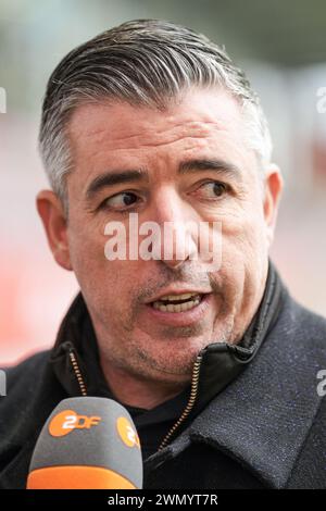 München, Deutschland. Februar 2024. München - Roy Makaay im Achtelfinale der UEFA Youth League zwischen Bayern München O19 und Feyenoord O19 auf dem FC Bayern Campus am 28. Februar 2024 in München. Credit: Box to Box Pictures/Alamy Live News Stockfoto