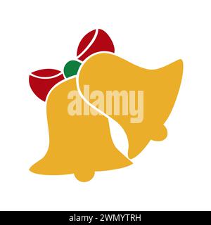 Goldene Weihnachtsglocken Stock Vektor