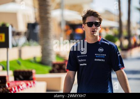 MANAMA, BAHRAIN, Bahrain International Circuit, 28.Feb.2024: Logan Sargeant aus den USA und Williams Racing während des Formel-1-Grand Prix von Bahrain Stockfoto