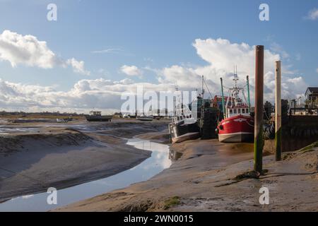 Fischerboote in Old Leigh, Leigh-on-Sea, Essex, England, Vereinigtes Königreich Stockfoto