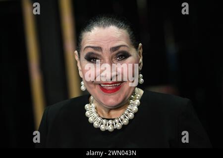 Nicht exklusiv: DNIPRO, UKRAINE - 27. FEBRUAR 2024 - Schauspielerin des Dnipro Akademischen Theaters für Drama und Komödie (DRAMiKOM), geehrte Künstlerin der Ukraine Stockfoto
