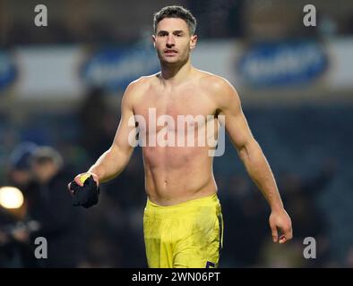 Blackburn, Großbritannien. Februar 2024. Fabian Schar aus Newcastle United während des FA Cup Spiels in Ewood Park, Blackburn. Der Bildnachweis sollte lauten: Andrew Yates/Sportimage Credit: Sportimage Ltd/Alamy Live News Stockfoto