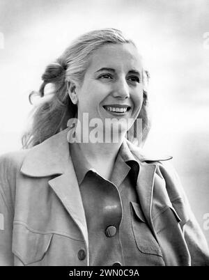 Eva Peron. Porträt der Akresse und First Lady von Argentinien als Ehefrau von Präsident Juan Domingo Perón, María Eva Duarte de Perón (geb. María Eva Duarte; 1919–1952) im Jahr 1948 Stockfoto