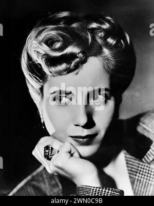 Eva Peron. Porträt der Akresse und First Lady von Argentinien als Ehefrau von Präsident Juan Domingo Perón, María Eva Duarte de Perón (geb. María Eva Duarte; 1919–1952) im Jahr 1944 Stockfoto