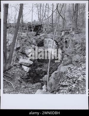 Deborah Sampson Rd. & Billings St., Mann's Mill, Standort des Radhauses. Deborah Sampson Rd. & Billings St., Mann's Mill, Standort des Radhauses Stockfoto