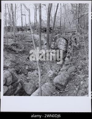 Deborah Sampson Rd. & Billings St., Mann's Mill, Standort des Radhauses. Deborah Sampson Rd. & Billings St., Mann's Mill, Standort des Radhauses Stockfoto