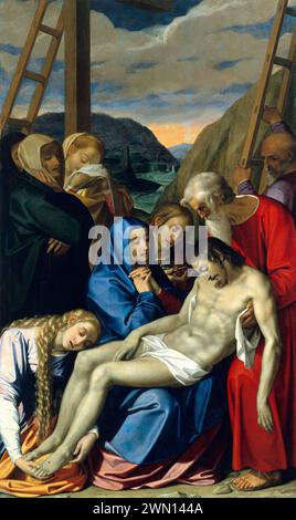 The Lamentation, Ölgemälde des italienischen Künstlers Scipione Pulzone (Il Gaetano), 1544–1598, aus dem Jahr 1593 Stockfoto