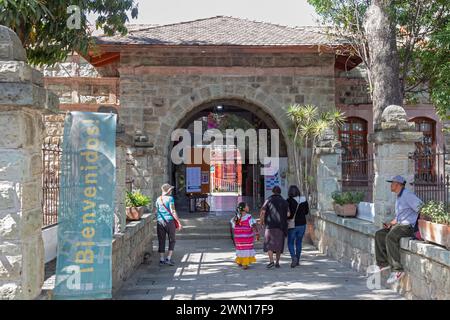 Oaxaca, Mexiko - Oaxaca Railroad Museum. Die Mexican Southern Railroad nahm ihren Betrieb 1892 zwischen Oaxaca und Pueblo auf. Der Personenverkehr hat b Stockfoto