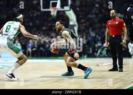 Mike JAMES 55 (Monaco) während des französischen Meisterschaftsspiels Betclic Elite zwischen Nanterre 92 und AS Monaco Basket am 28. Februar 2024 in der Paris La Defense Arena in Nanterre, Frankreich Stockfoto