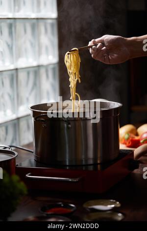 Kochen Sie Weizenfutter Stockfoto