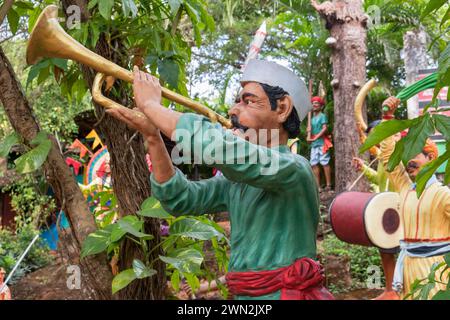 Angestammte Goa. Großer Fuß. Kulturmuseum im Freien. Loutolim Salcete Goa Indien Stockfoto