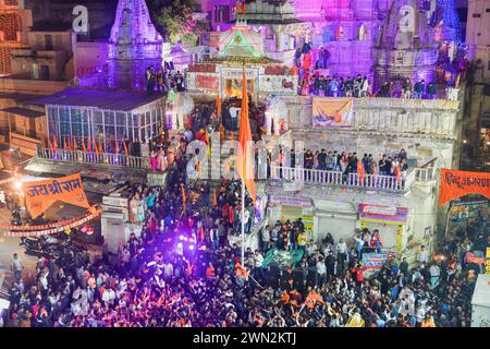 Tempelfestival Udaipur Rajasthan Indien Stockfoto