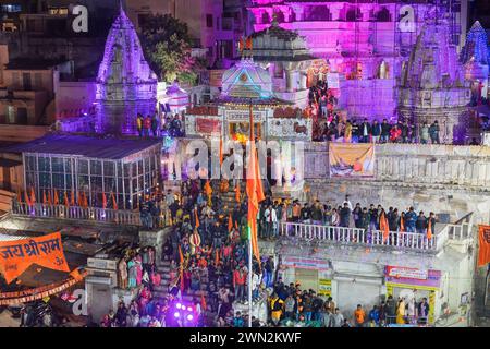 Tempelfestival Jagdish Tempel Udaipur Rajasthan Indien Stockfoto