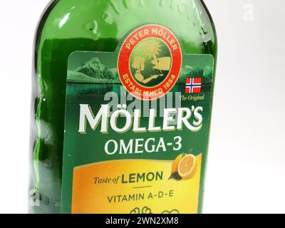 Möllers Omega-3, Logo und Symbol Stockfoto