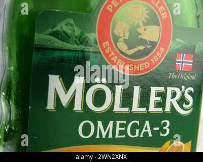 Möllers Omega-3, Logo und Symbol Stockfoto