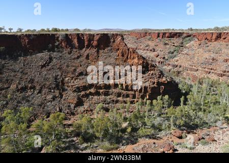 Three Ways Lookout in Karijini NP, WA Stockfoto