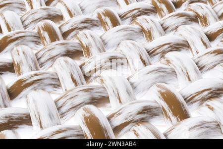 Schmutztuch mit mikroskopischen Details, 3D-Rendering. 3D-Abbildung. Stockfoto