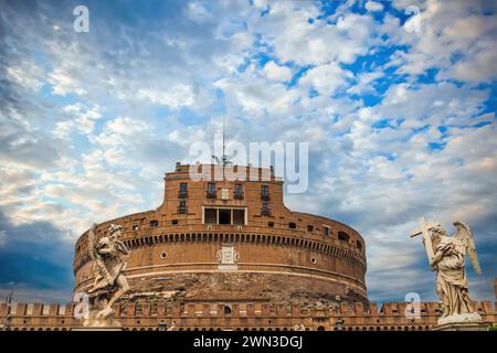 Castel San Angelo in Rom, Italien das Schloss des heiligen Angelo in Rom Rom Italien *** Engelsburg in Rom, Italien die Engelsburg in Rom Italien Copyri Stockfoto