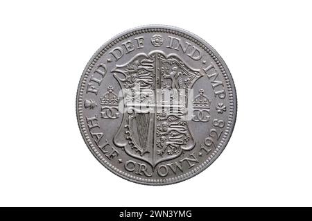 1928 Silberne Halbkrone Stockfoto