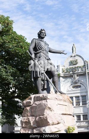 Großbritannien, Schottland, Aberdeen, Statue von William Wallace. Stockfoto