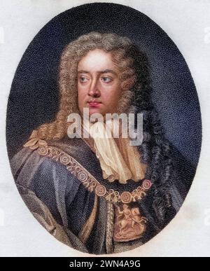 Charles Sackville 6. Earl of Dorset 1643 n 1706 englischer Dichter und Höfling / Charles Sackville 6. Earl of Dorset 1643 n 1706 englischer Dichter und Kuh Stockfoto