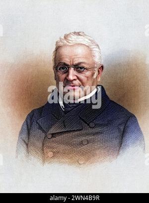 Marie Joseph Louis Adolphe Thiers 1797 1877 französischer Staatsmann, Journalist und Historiker nach einem Stich aus dem 19. Jahrhundert / Marie Josep Stockfoto