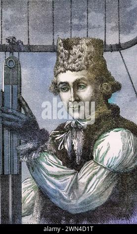 Dr. John Jeffries 1745-1819 Bostoner Arzt Wissenschaftler und Militärchirurg bekannt als Begleiter von Blanchard bei der ersten Überquerung des Ärmelk Stockfoto