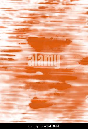 Handgezeichnete orange abstrakte Formen des Frühlings- und Sommers Stockfoto