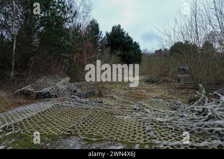 Die verlassenen Hänge des ehemaligen Sheffield Ski Village in Park Springs in South Yorkshire Stockfoto