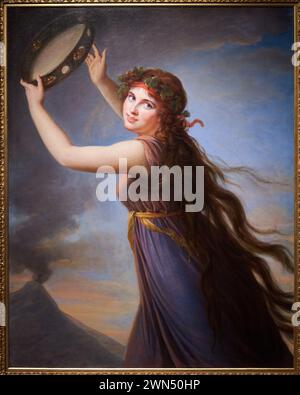 Lady Hamilton als Bacchante, Hacia 1790-1792, Louise-Elisabeth Vigée-Le Brun (1755-1842) Stockfoto