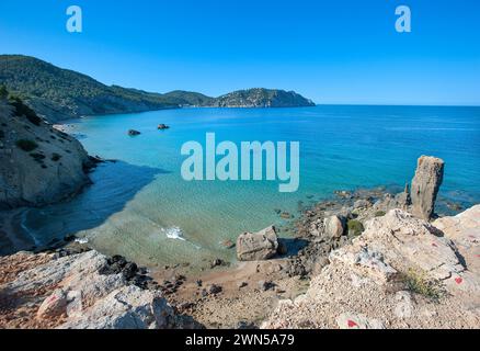 Es Figueral, Ibiza, Balearen, Spanien Stockfoto