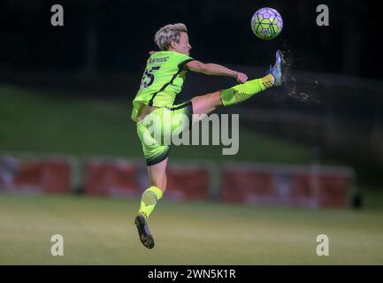 Boyds, Maryland. - Mittwoch, 07. September 2016: Die Washington Spirit besiegten die Seattle Reign mit 2:1 in einem WNSL-Spiel im Maureen Hendricks Field. Stockfoto