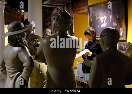 Ausstellung von Abraham Lincoln im Museum von Ford's Theatre.Ford's Theatre National Historic Site.Washington DC.USA Stockfoto