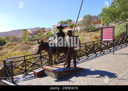 20. November 2023 - Betancuria, Fuerteventura in Spanien: Hektik im kleinen Dorf im Herzen der Insel Stockfoto