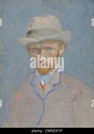 Porträt (1887) (olio su tela 19,0 x 14,1 cm)vg02 - Van Gogh Vincent - selbst Stockfoto