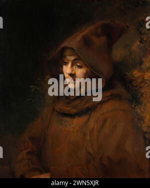 Rembrandt – Rembrandts Sohn Titus in Mönchsgewohnheit (1660) Stockfoto