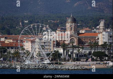 Kirche Notre Dame de la Victoire oder Basilika Notre-Dame de la Victoire, Saint Raphael Var Côte-d'Azure, französische Riviera Stockfoto