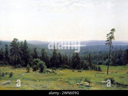 Šiškin Ivan Ivanovič - der Wald aus der Ferne (1884) Stockfoto