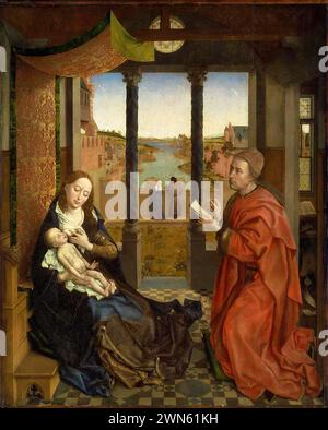 Van der Weyden Rogier - St. Lukas Zeichnung der Jungfrau (1435 40) Stockfoto