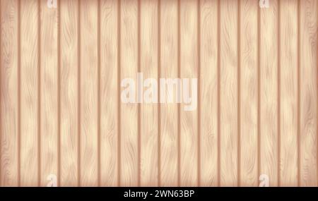 Rustikaler Hintergrund mit Holzstruktur. Realistische Holzstruktur. Cartoon-Wand aus Holzdielen. Gealterte Holzstruktur. Vorlage für Ihre Konstruktionsprojekte. Stockfoto