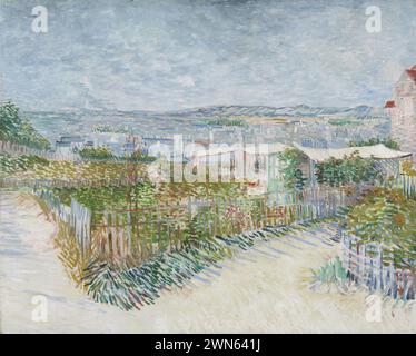 Van Gogh Vincent - Montmartre, hinter dem Moulin de la Galette (1887) Stockfoto