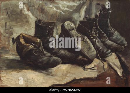 Van Gogh Vincent – drei Paar Schuhe (1886 87) Stockfoto