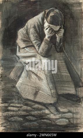 Van Gogh Vincent - Trauernde Frau (1883) Stockfoto