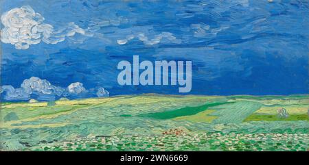 Van Gogh Vincent - Wheatfield Under Thunderwolken (1890) Stockfoto