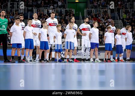 Zagreb, Kroatien. Februar 2024. Machineseeker EHF Champions League Gruppenspiel zwischen dem HC Zagreb und Paris Saint-Germain Handball in der Arena Zagreb, Kroatien am 29. Februar 2024. Quelle: Pixsell/Alamy Live News Stockfoto