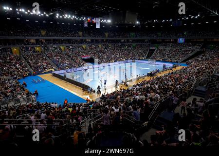 Zagreb, Kroatien. Februar 2024. Machineseeker EHF Champions League Gruppenspiel zwischen dem HC Zagreb und Paris Saint-Germain Handball in der Arena Zagreb, Kroatien am 29. Februar 2024. Quelle: Pixsell/Alamy Live News Stockfoto