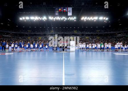 Zagreb, Kroatien. Februar 2024. Machineseeker EHF Champions League Gruppenspiel zwischen dem HC Zagreb und Paris Saint-Germain Handball in der Arena Zagreb, Kroatien am 29. Februar 2024. Quelle: Pixsell/Alamy Live News Stockfoto